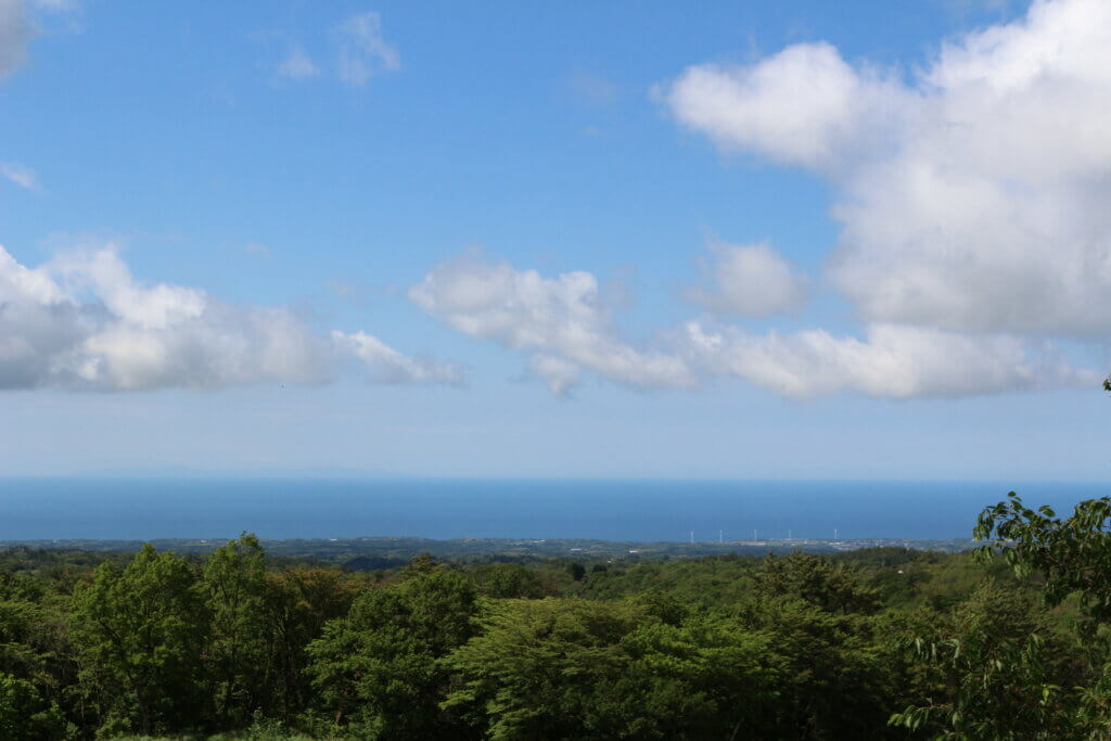 大山から眺める倉吉の風景