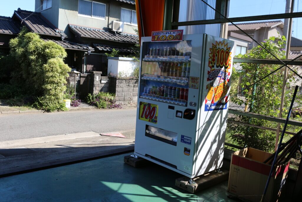 設置した自販機