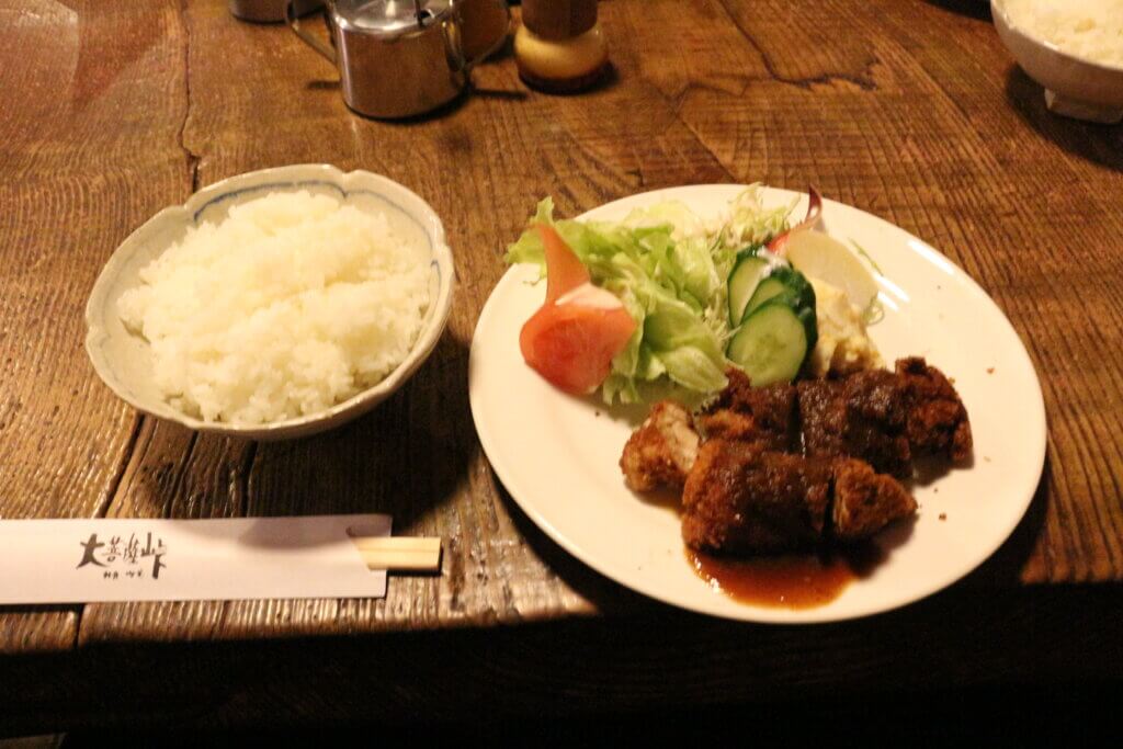 食べたメニューはチキンカツ