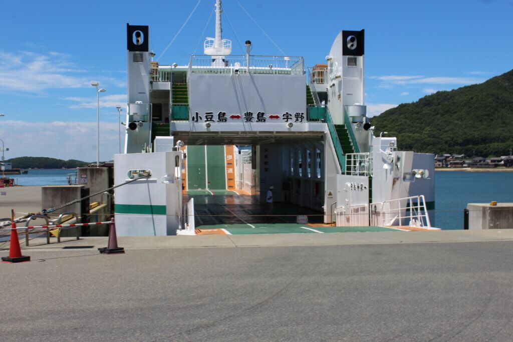 小豆島から帰りのフェリー